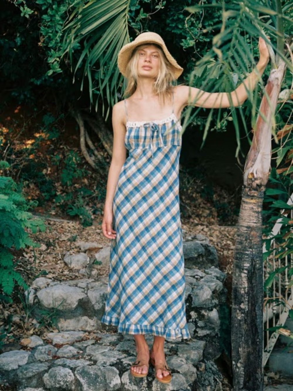 Christy Dawn Sam dress in Blue Kala Plaid S